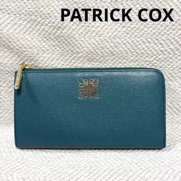 컨디션 최상 PATRICK COX 패트릭 콕스 천연 가죽 장지갑 터콰이즈