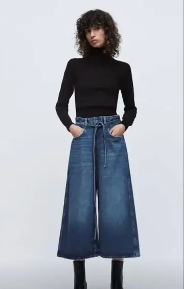 ZARA 가우초 데님