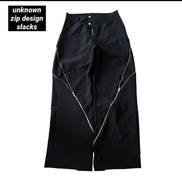 unknown zip design wide slacks y2k BLK