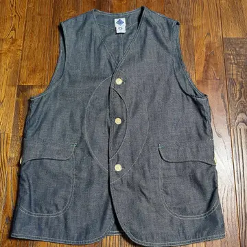 POST OVERALLS 리지드 데님 베스트 USA제 M 사이즈