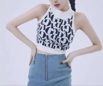 GYDA 자카드 아메스리 니트탑