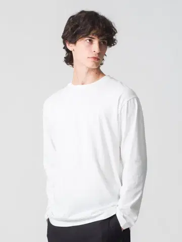 론 허먼 XL 화이트 긴팔 티셔츠