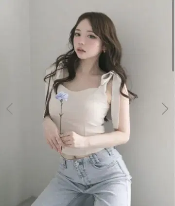 ANDMARY nina ribbon tops 안도마리