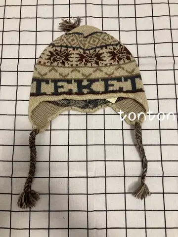TEKET 노르딕 무늬 니트 모자