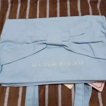 MEZZO PIANO 스카이블루 토트백