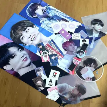 bts 정국 슬로우건 부채 세트