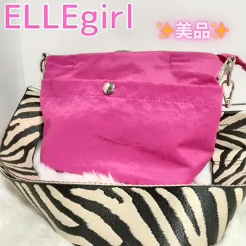 새상품급 ELLEgirl 엘르 걸 발수 2way 숄더백 핑크
