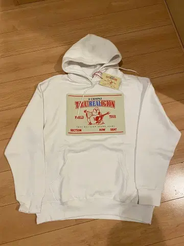 2 CHAINZ TRU REALIGION 후드티 화이트