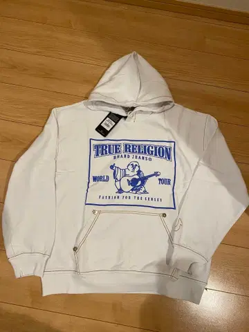 TRUE RELIGION 화이트 후드티