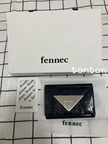 fennec 블랙 3단 폴더형 지갑
