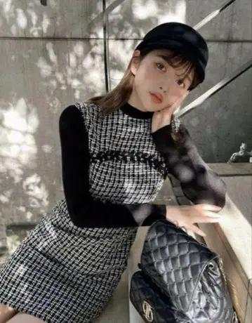 선착순 최저가 다리치 미사용 새상품 트위드 원피스