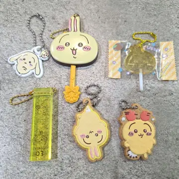 치이카와 (먼작귀) 토끼 키링 키참 6개