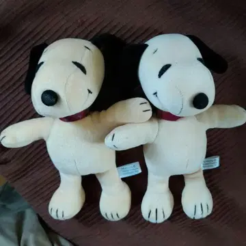 스누피 봉제 인형 레트로 세키구치 세트 판매