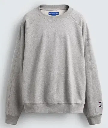 S 사이즈 CHAMPION ZARA 패치 크루넥 스웨트 셔츠