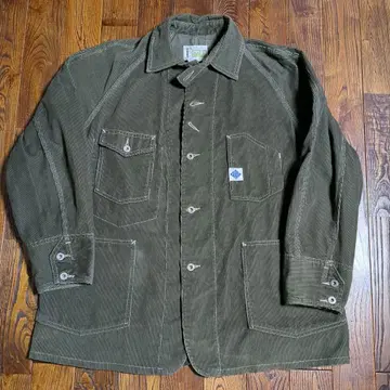 POST OVERALLS 코듀로이 커버올 올리브 USA제