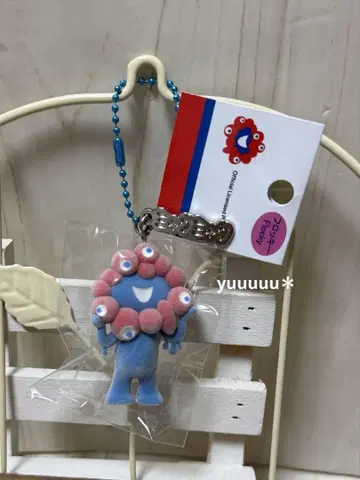 미야쿠미야쿠 플로키 입체 PVC 키링 플레이트 부착 만박 새상품