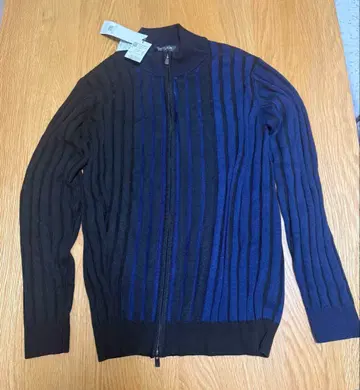 미사용 새상품 MICHEL KLEIN HOMME 스탠드 카라 가디건 L