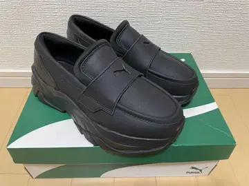 PUMA LOAFYR BLACK 통굽 로퍼 24cm
