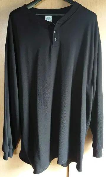 FRUIT OF THE LOOM 헤비 온스 헨리넥 롱T 미사용