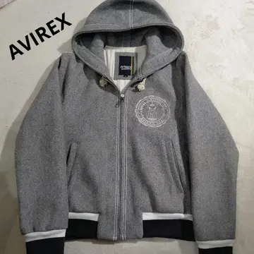 AVIREX VARSITY 후드 부착 점퍼 M 사이즈