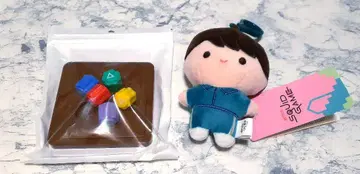 미사용 새상품 오징어 게임 굿즈 봉제 인형 키링 네이비