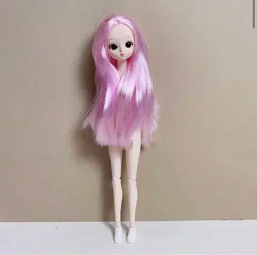 인형 인형 핑크 머리 커스텀 본체