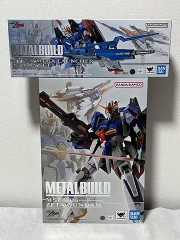 METAL BUILD Z 건담 + 하이퍼 메가 런처 옵션 세트