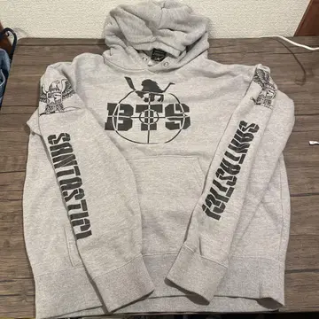 산타 스틱 후드티