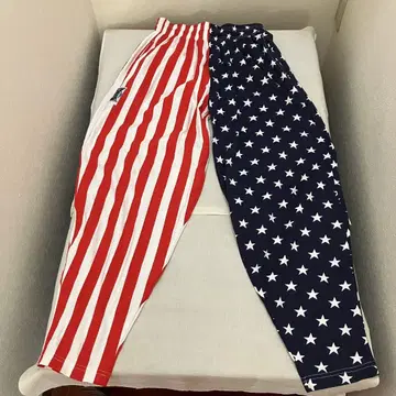 새상품급 KOS USA 롱 팬츠 배기 팬츠 성조기 국기 미국 S
