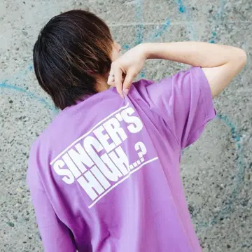 싱어즈 하이 보라색 T셔츠