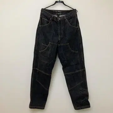 FUBU 더블니 블랙 w32 y2k 기믹 hiphop b계