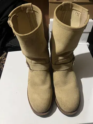 레드윙 스웨이드 베이지 엔지니어 부츠 9 D