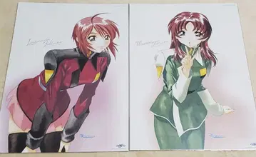 건담 SEED DESTINY 미니 포스터 루나마리아 메이린 호크 자매