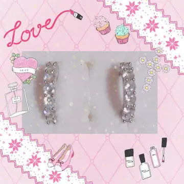 플라티나 코팅 *.CZ 다이아몬드 후프 귀걸이 *.