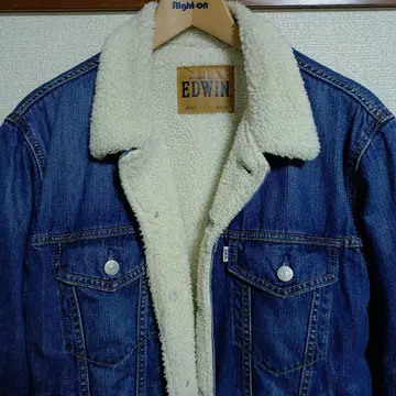 EDWIN 데님 자켓 M 사이즈 보아 안감