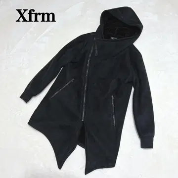 새상품급 Xfrm 페이크 무스탕 변형 라이더스 코트 후드 롱 자켓