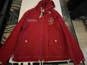 Ted Company 후드 부착 자켓 L 사이즈 빨간색