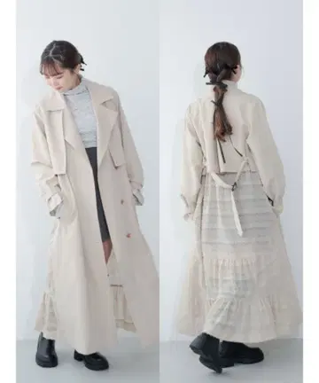 jumelle [소매 탈부착 가능] lady trench coat