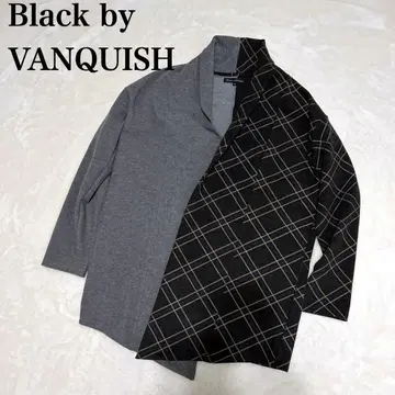 Black by VANQUISH 바이컬러 롱 가디건 코트