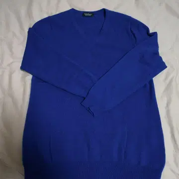 캐시미어 100% 블루 스웨터 l