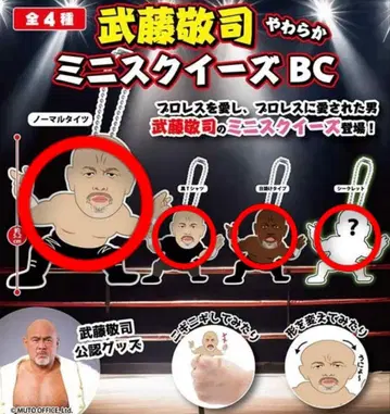 가챠 무토 케이지 4종 풀컴프 세트 미니 스퀴즈 레어 포함 키링