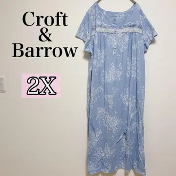 Croft&Barrow [ 2X ] 플라워 꽃무늬 반팔 원피스 택 포함
