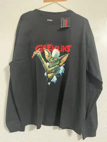 GREMLINS 캐릭터 긴팔 티셔츠 M 블랙