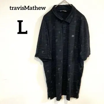 travisMathew [ L ] 블랙 피케 셔츠 골프