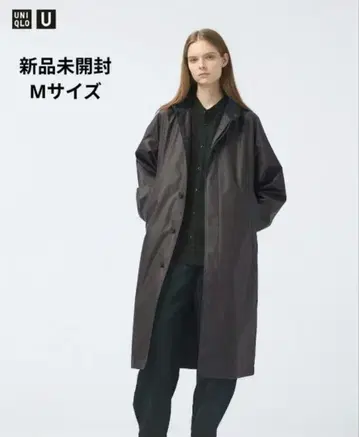 미사용 새상품 유니클로 u 24aw 코팅 롱 코트 M 사이즈