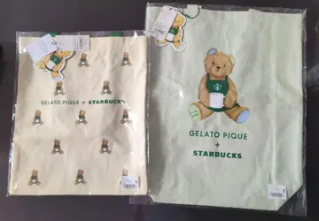 GELATO PIQUE + STARBUCKS 토트백 2개 세트