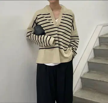CLANE WIDE HENRY NECK BORDER TOPS