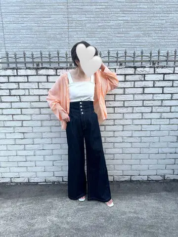 25년제 MOUSSY [완판템] 코르셋 디자인 배기 데님