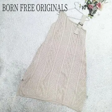 [본 프리 오리지널] 여성용 프리 슬리브리스 니트 원피스