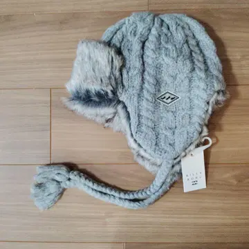 BILLABONG 니트 플라이트 캡 새상품 그레이